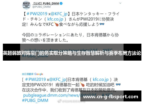 英超弱旅对阵豪门的务实取分策略与生存智慧解析与赛季布局方法论